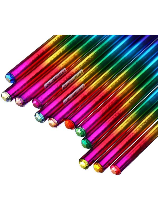 Карандаш чернографитный, 10B, корпус синий