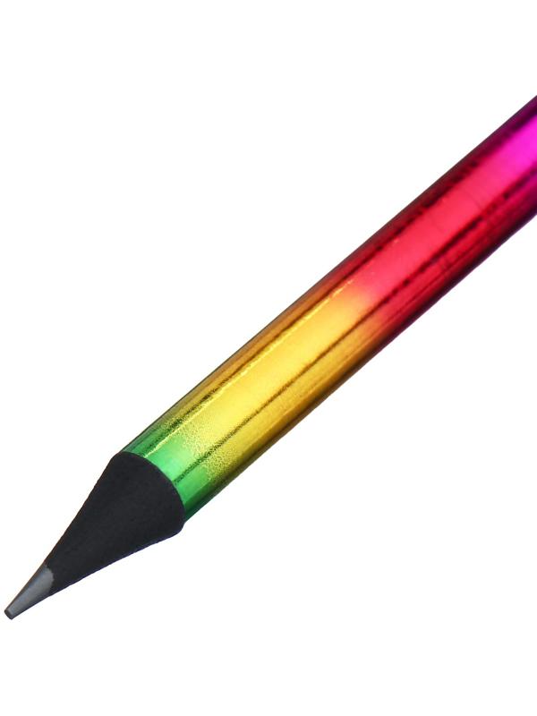 Карандаш чернографитный, 10B, корпус синий