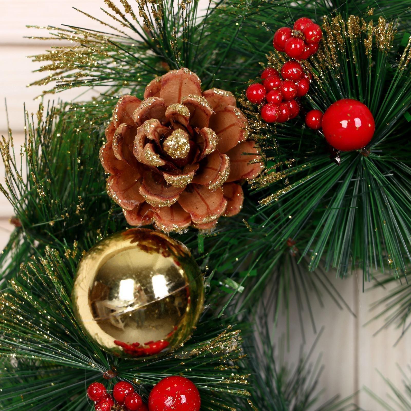 Венок новогодний d-25 см 