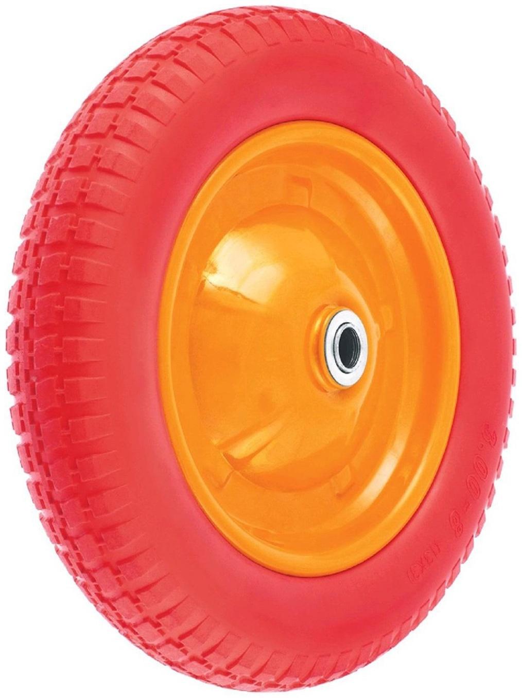 Колесо полиуретановое, d = 340 мм, ступица: диаметр 16 мм, длина 90 мм