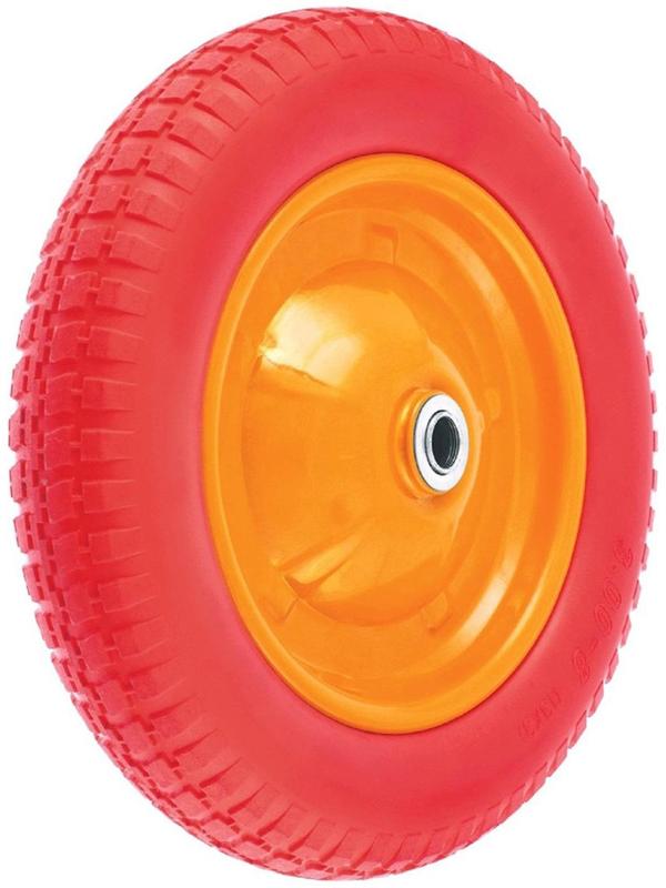 Колесо полиуретановое, d = 340 мм, ступица: диаметр 16 мм, длина 90 мм