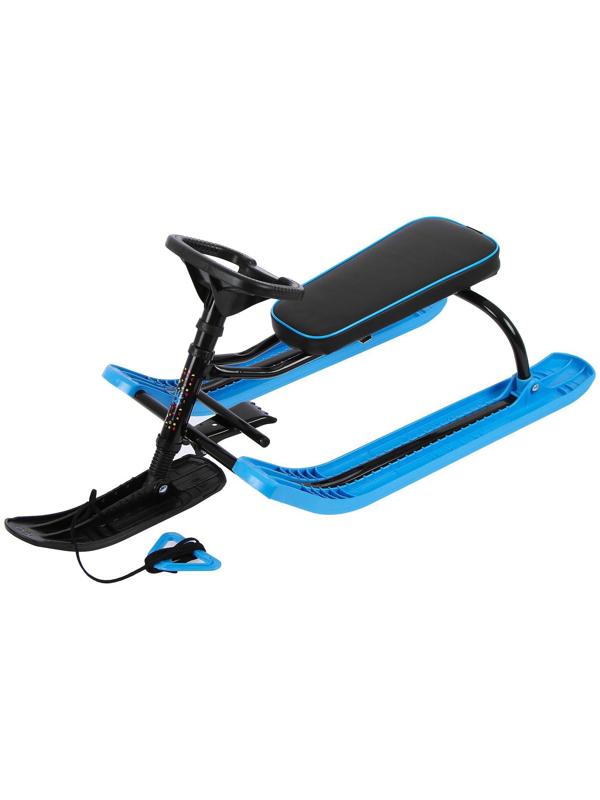Снегокат« Тимка спорт», ТСЛ/Ч2, цвет чёрный/голубой