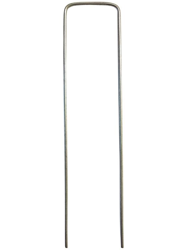 Скоба для крепления садовых мембран и геотекстиля, 20 × 4 см, d = 2,5 мм, металлическая, набор 20 шт.