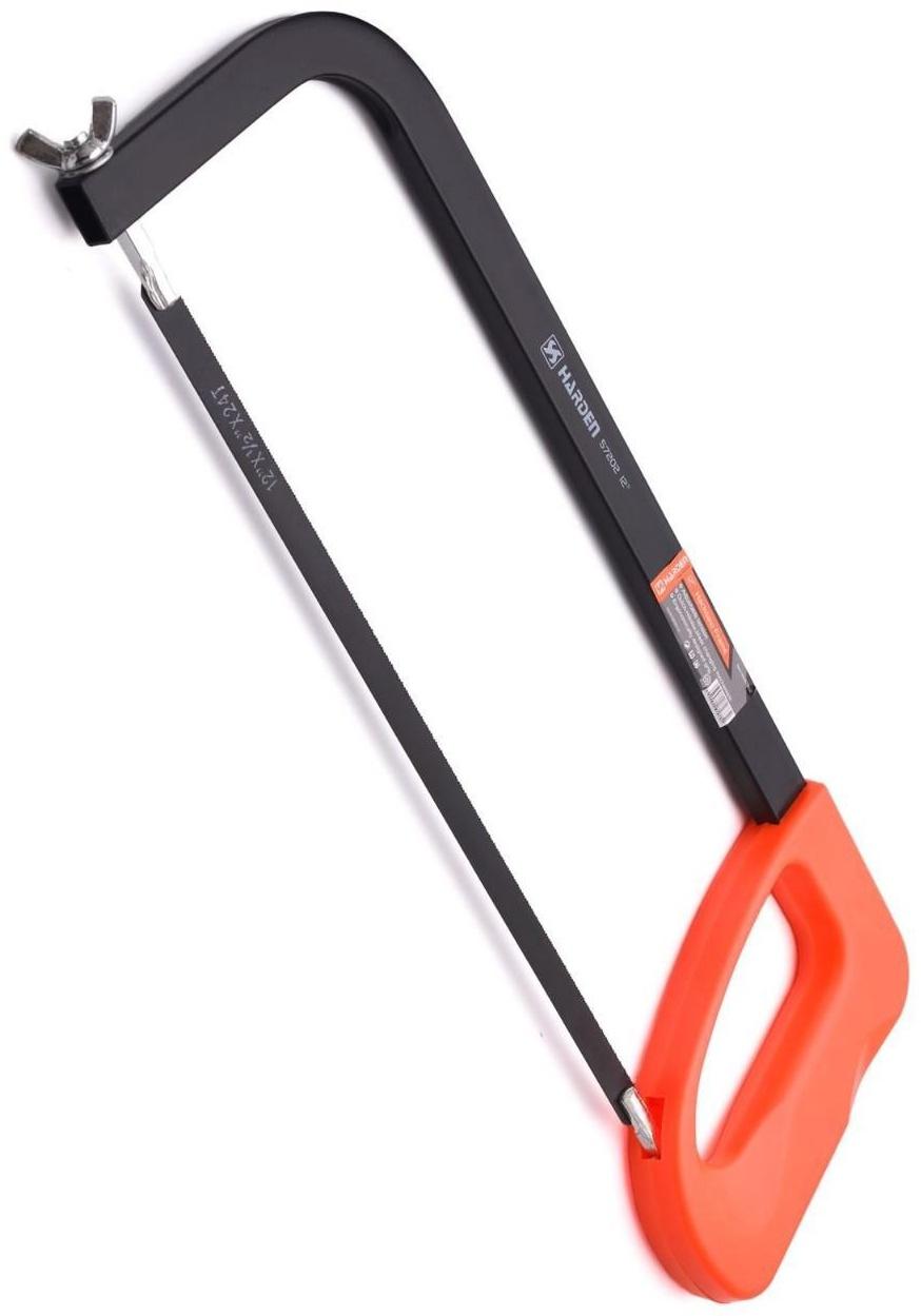 Ножовка HARDEN 610702, универсальная, по металлу и дереву, 300 мм, металлическая рама