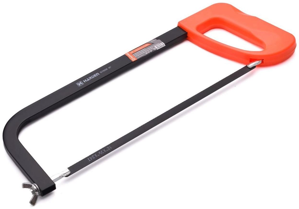 Ножовка HARDEN 610702, универсальная, по металлу и дереву, 300 мм, металлическая рама