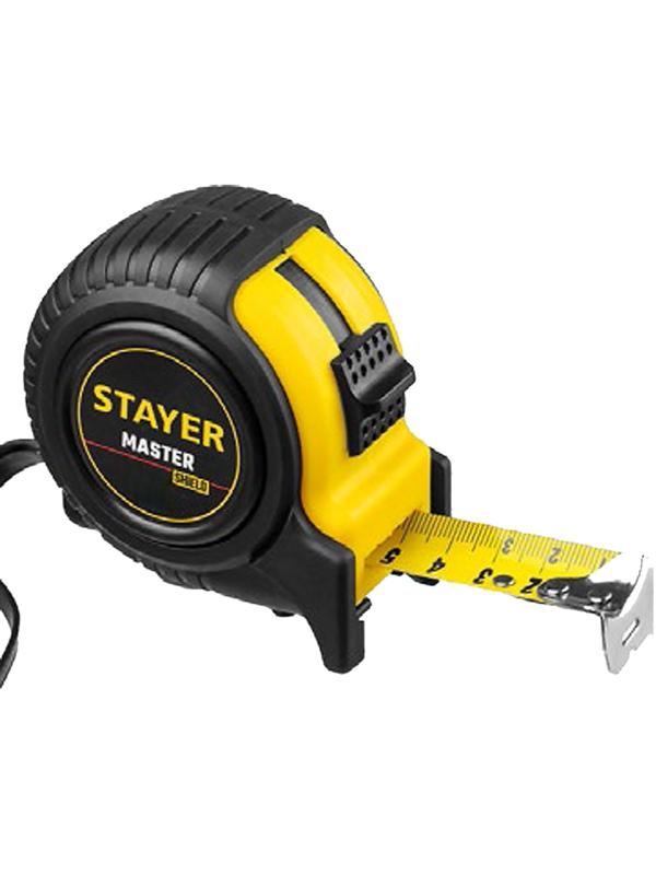 Рулетка STAYER MASTER 34025-07_z01, в ударостойком обрезиненном корпусе, 7,5м х 25мм
