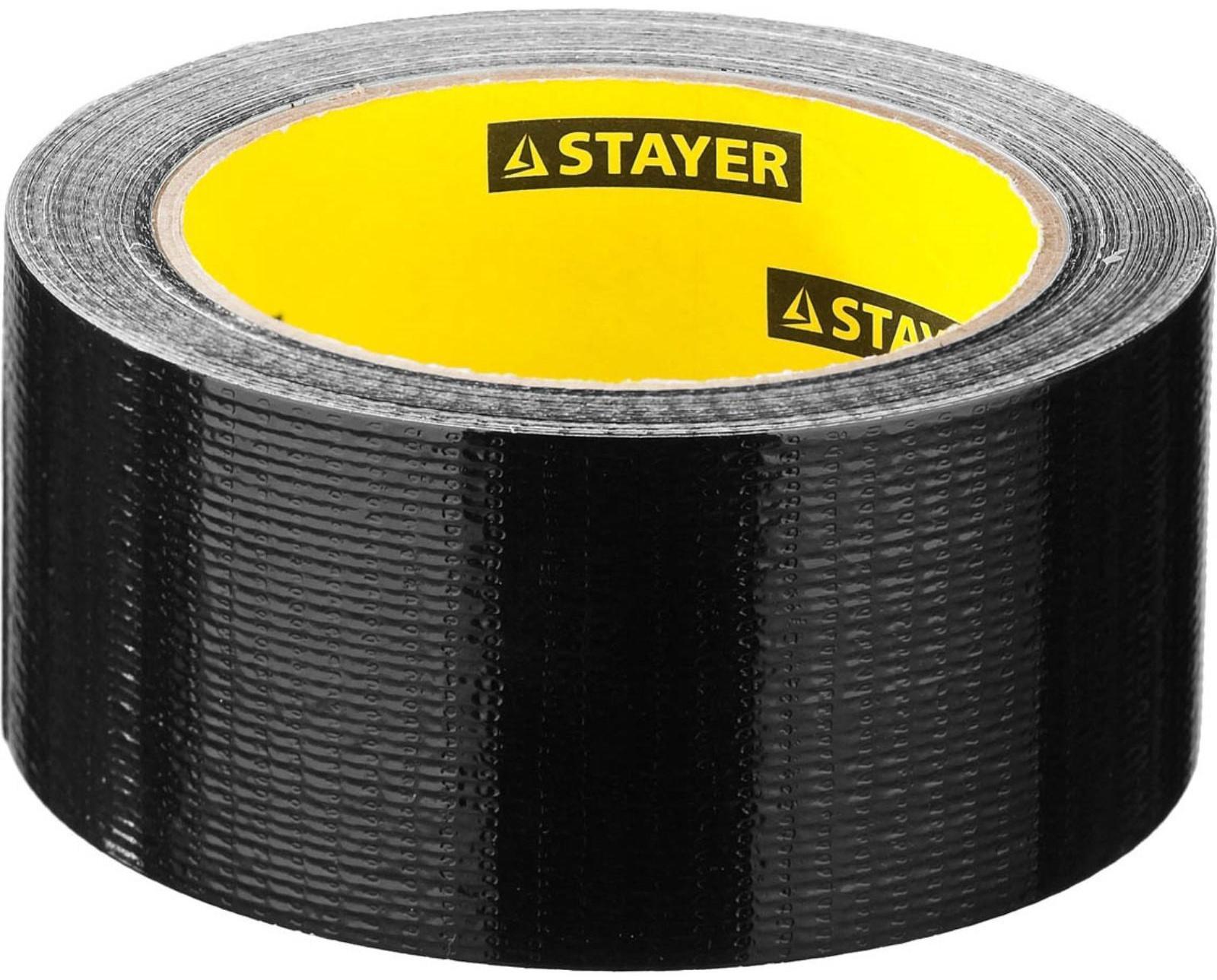 Лента армированная STAYER Professional 12086-50-25, влагостойкая, 48мм х 25м, черная