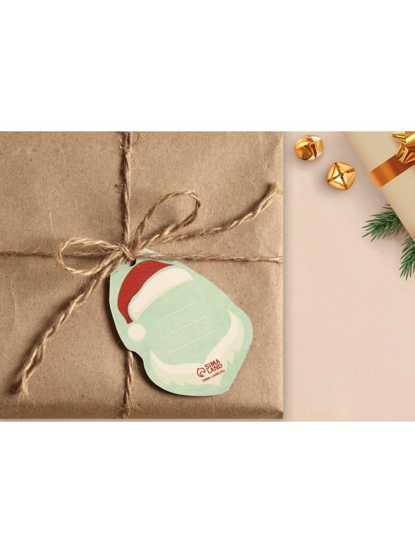 Шильдик на подарок «Крутой Дед Мороз», 5,3 × 7,5 см