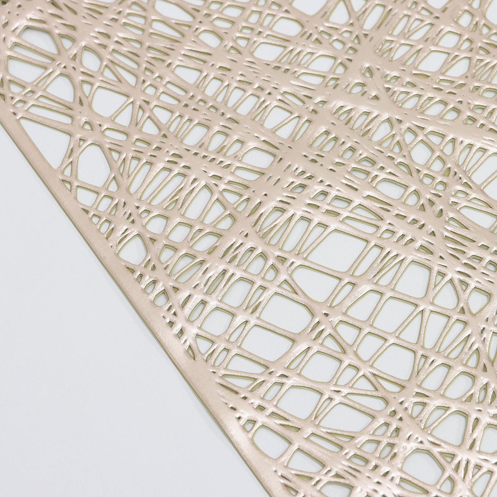 Дорожка на стол «Паутина», 33×150 см, цвет золотой