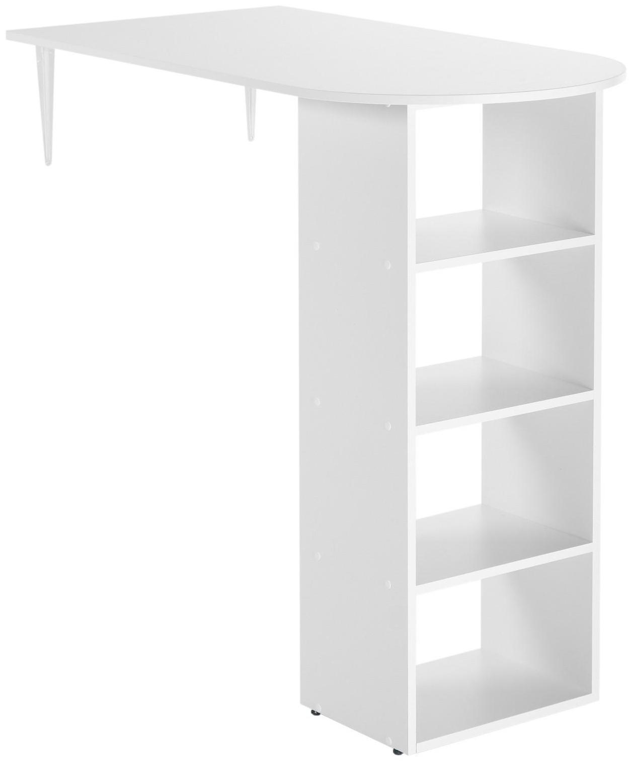 Шкаф напольный с барной столешницей ЛДСП, 1200х600х1100мм (16мм), Белый