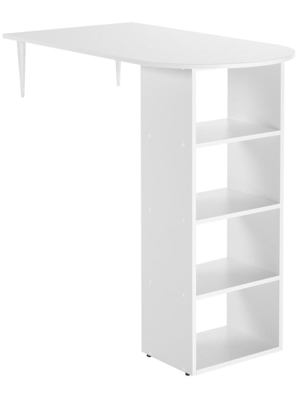 Шкаф напольный с барной столешницей ЛДСП, 1200х600х1100мм (16мм), Белый