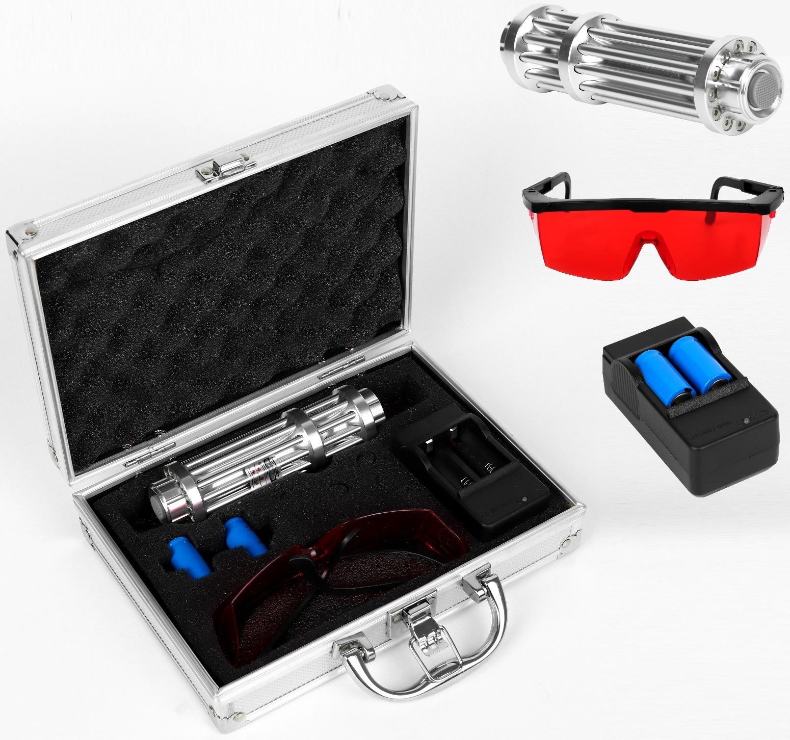 Лазерная указка аккумуляторная, 1200 мАч, 450 нм; 50000 mW, дальность 5 км