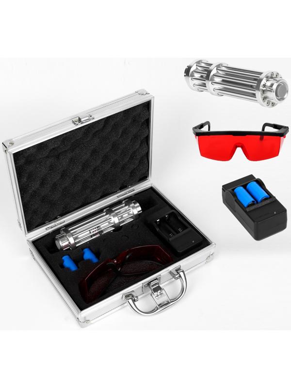 Лазерная указка аккумуляторная, 1200 мАч, 450 нм; 50000 mW, дальность 5 км