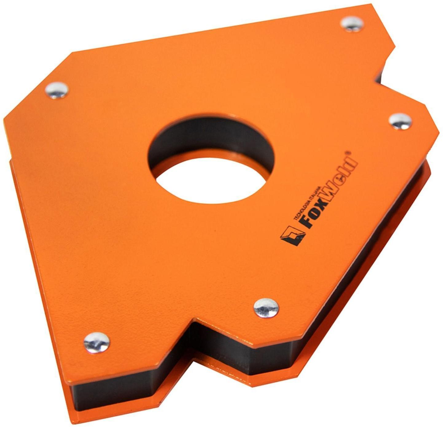 Угольник магнитный FoxWeld FIX-6, 45º/90º/135º, усилие до 45 кг