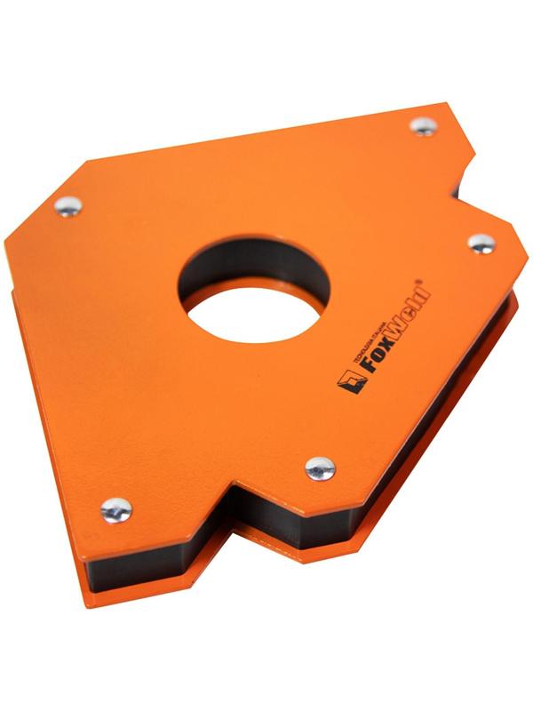 Угольник магнитный FoxWeld FIX-6, 45º/90º/135º, усилие до 45 кг