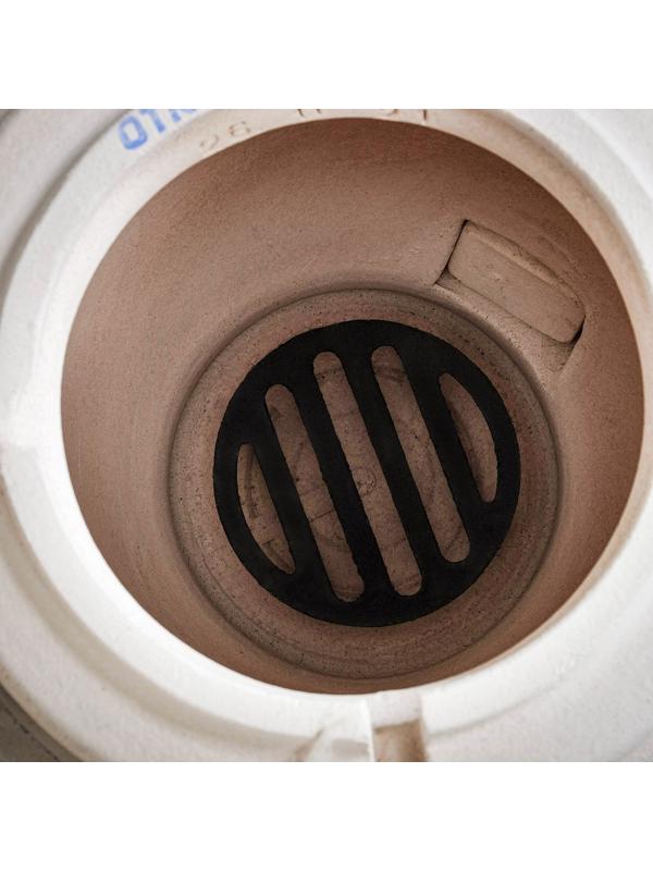 Тандыр Охотник c откидной крышкой, H-73 см, D-50 см, 82,5 кг, 8 шампуров, кочерга, совок