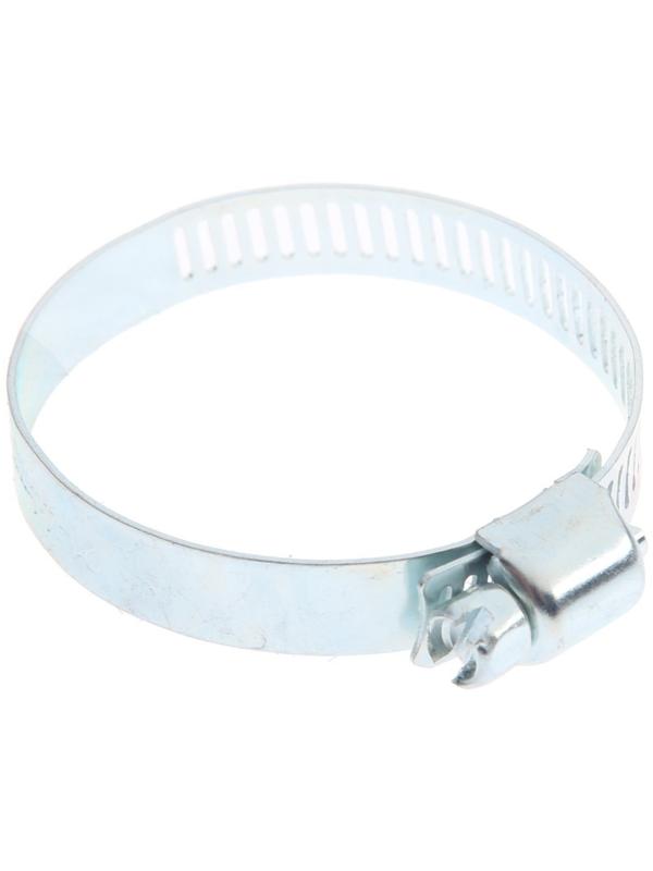 Хомут червячный ZEIN engr, сквозная просечка, диаметр 21-44 мм, ширина 8 мм, оцинкованный