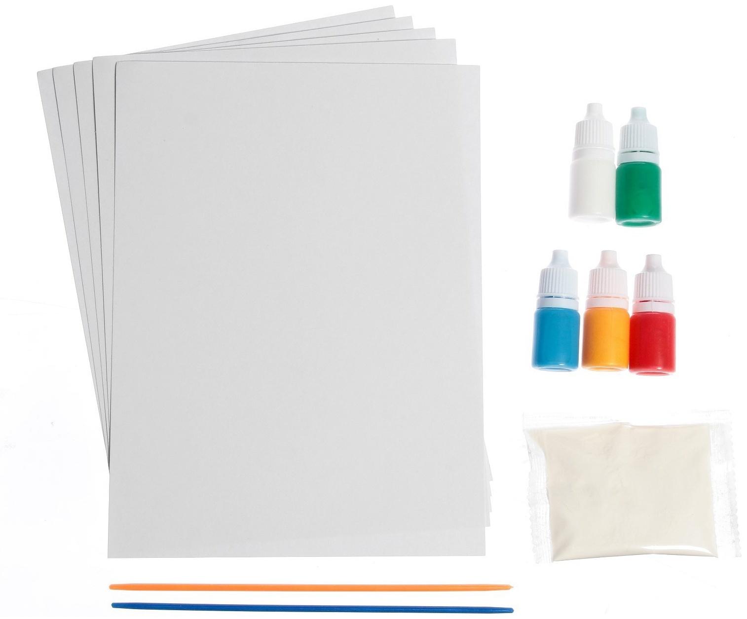 Набор для рисования эбру «С Новым годом» Снеговик