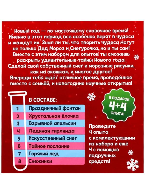Набор для опытов «Новогодние чудеса»