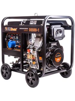 Генератор дизельный Foxweld D5500-1, 220 В, 5.5 кВт, 1ф, 1x16A + 1x32A, ручной/электростарт