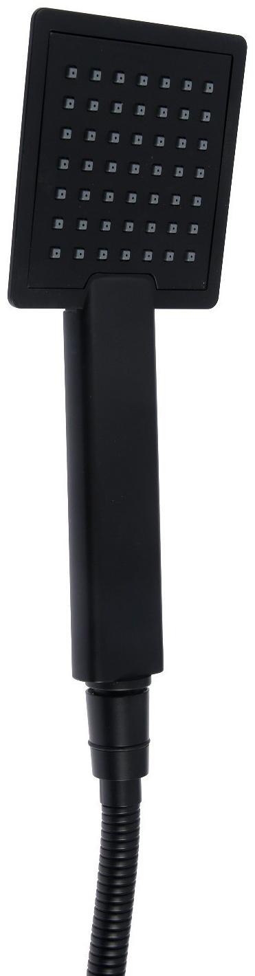 Душевая система Accoona A83306F, однорычажный, термостат, тропический душ, лейка, черный