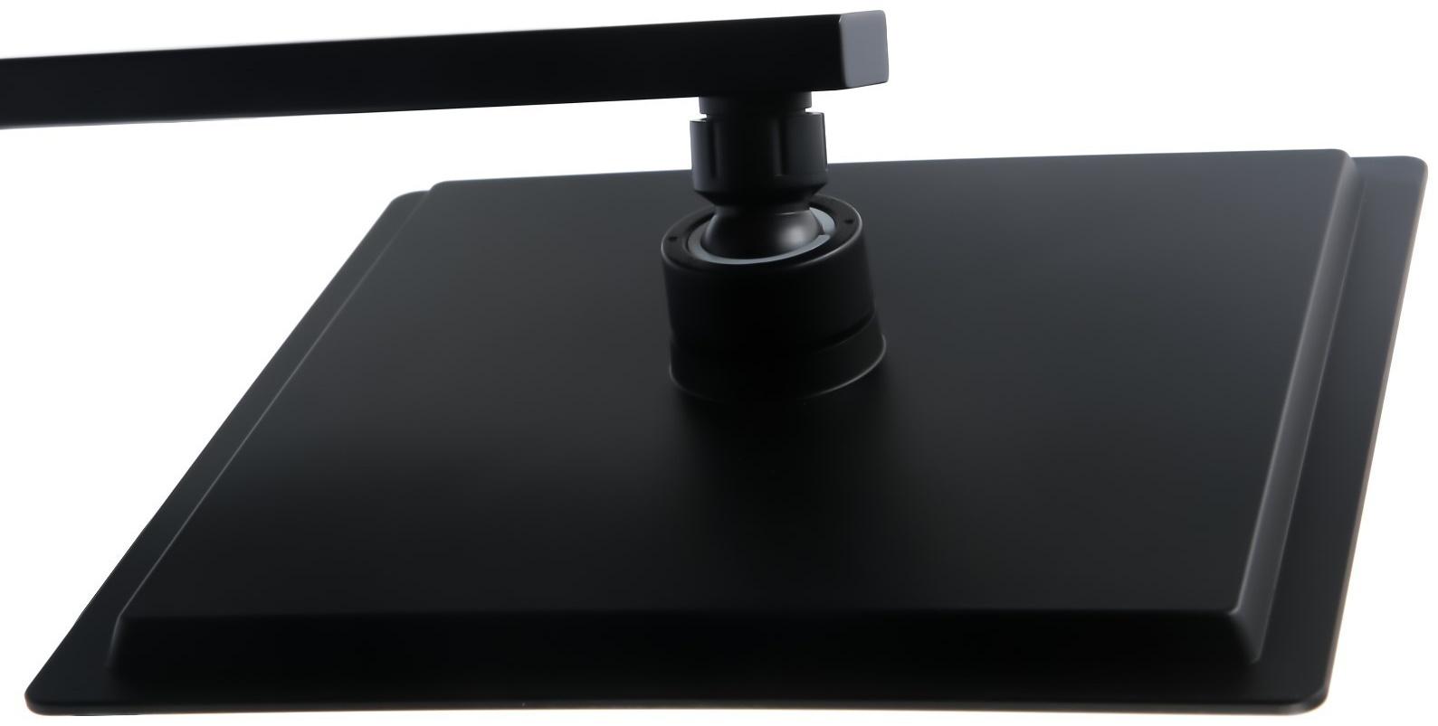 Душевая система Accoona A83306F, однорычажный, термостат, тропический душ, лейка, черный