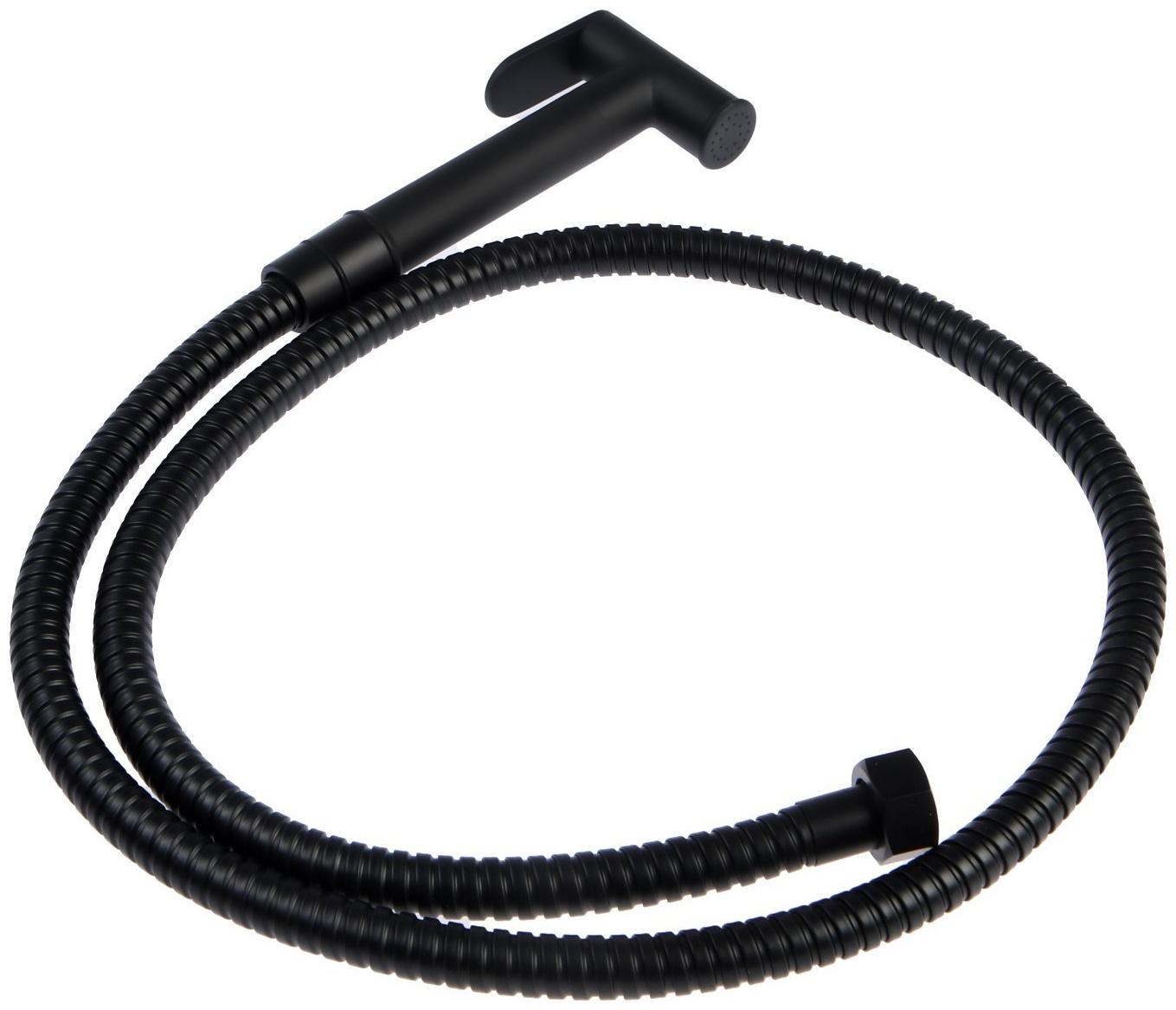 Смеситель для биде Accoona A3290F-2, с гигиеническим душем, настенный, черный