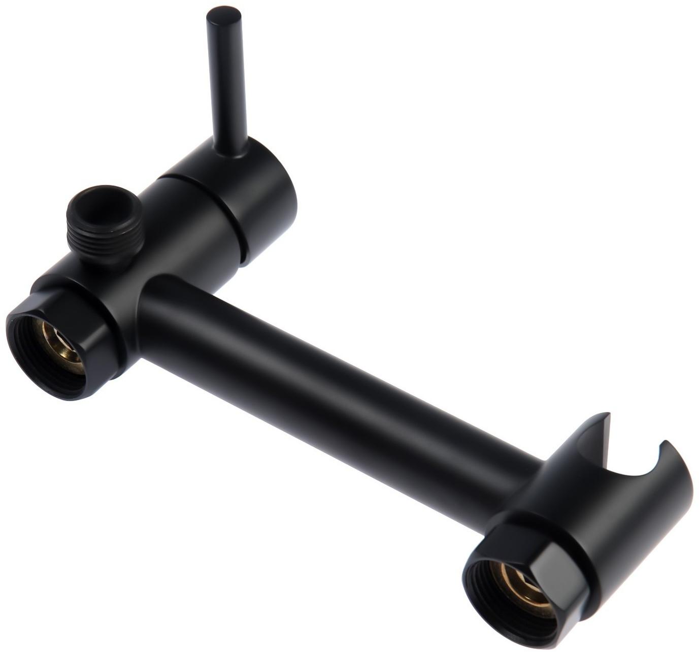 Смеситель для биде Accoona A3290F-2, с гигиеническим душем, настенный, черный