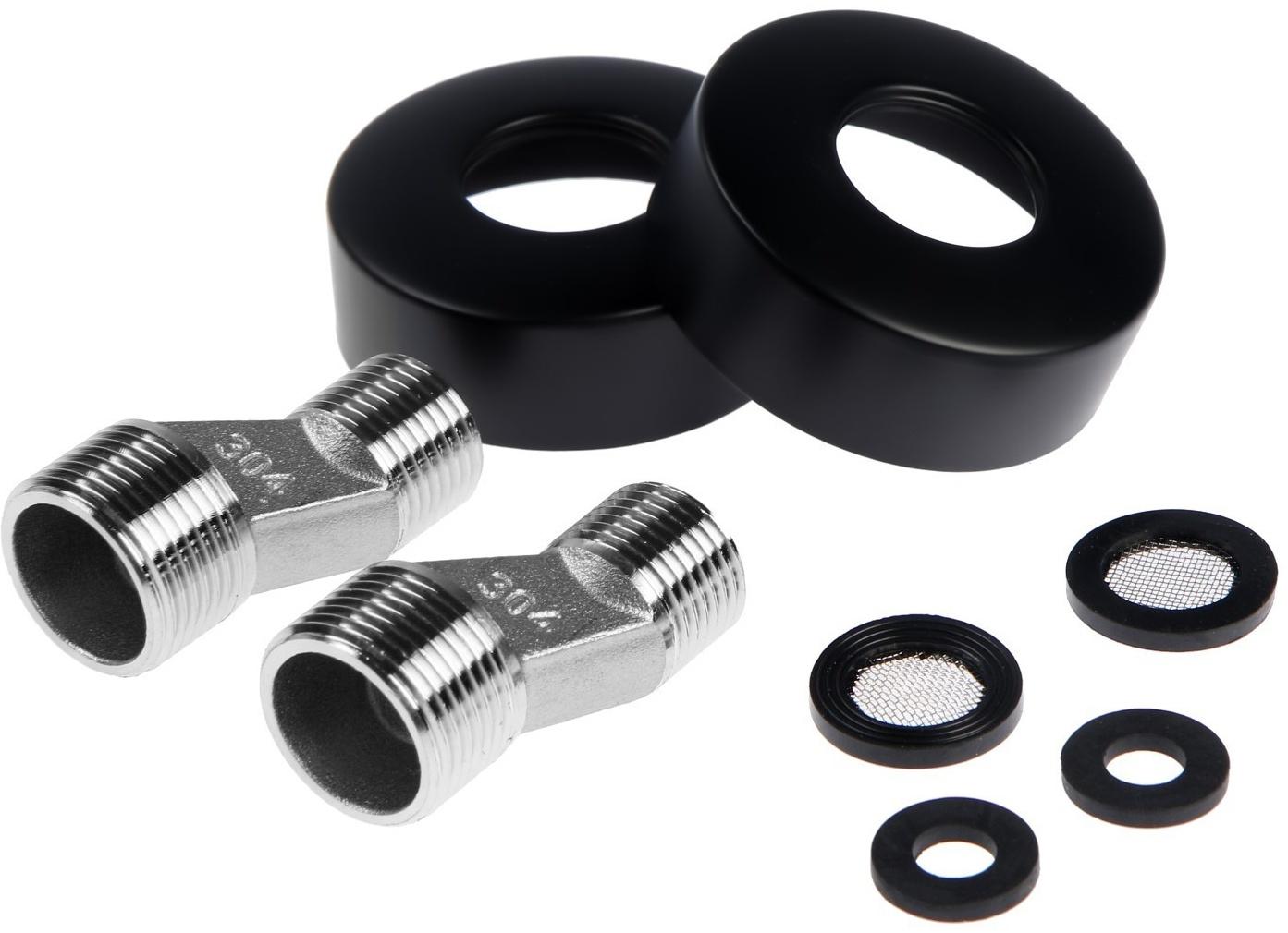 Смеситель для биде Accoona A3290F-2, с гигиеническим душем, настенный, черный