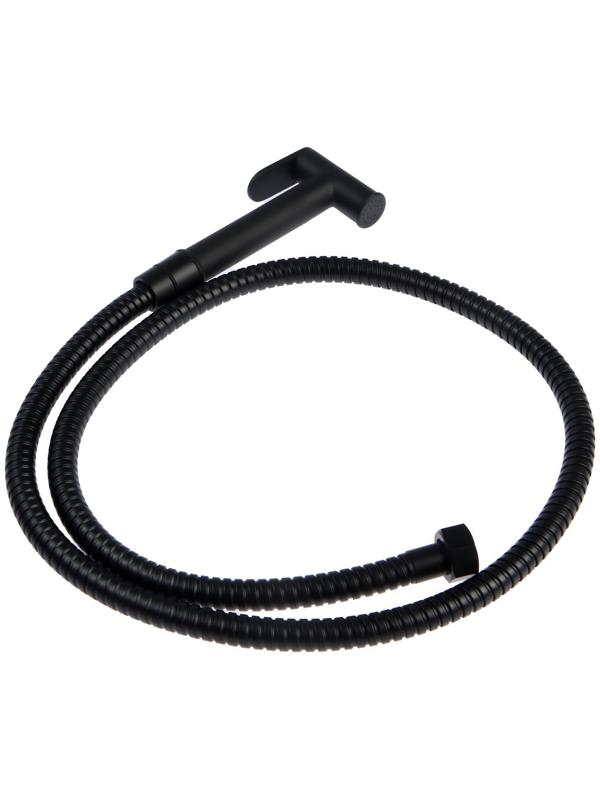 Смеситель для биде Accoona A3290F-2, с гигиеническим душем, настенный, черный