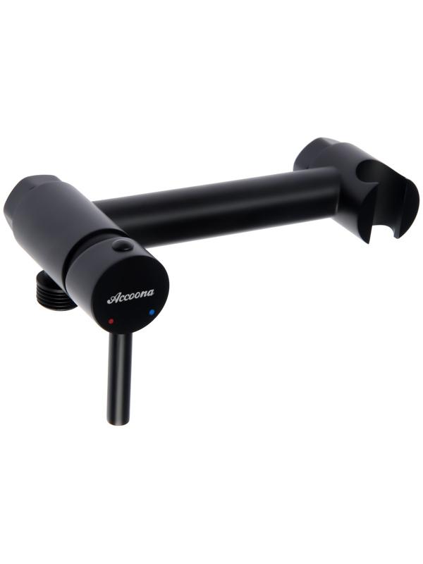 Смеситель для биде Accoona A3290F-2, с гигиеническим душем, настенный, черный