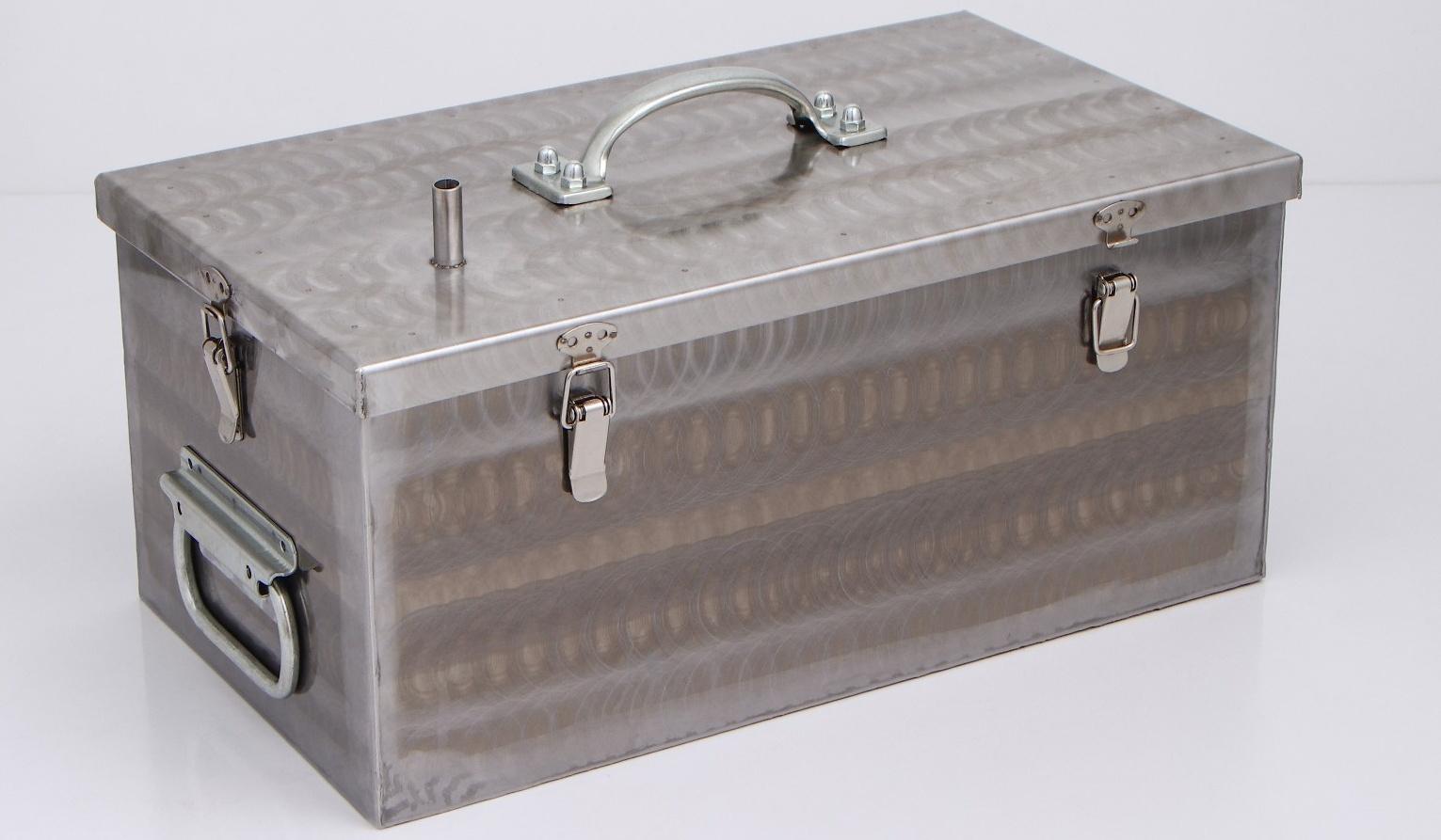 Коптильня двухъярусная «ЧУДО Премиум» для горячего копчения, нержавеющая сталь