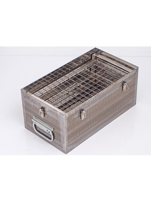 Коптильня двухъярусная «ЧУДО Премиум» для горячего копчения, нержавеющая сталь