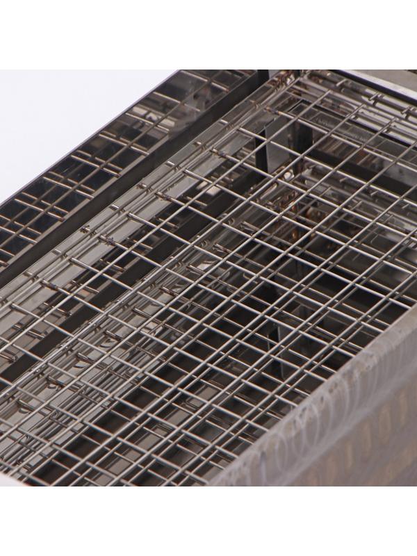 Коптильня двухъярусная «ЧУДО Премиум» для горячего копчения, нержавеющая сталь