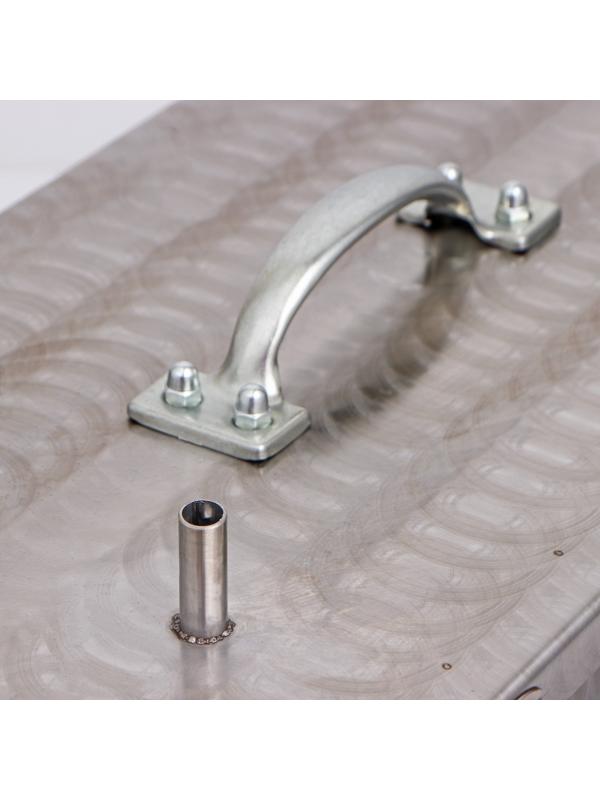 Коптильня двухъярусная «ЧУДО Премиум» для горячего копчения, нержавеющая сталь