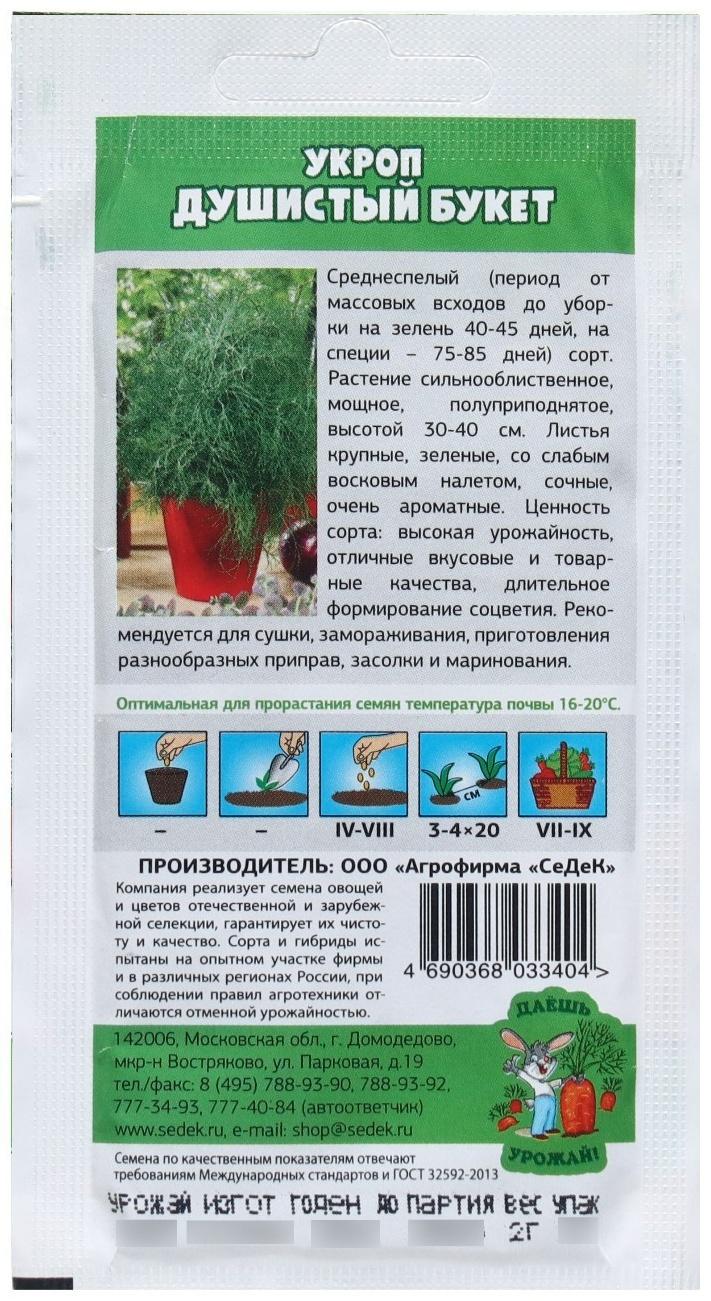 Семена Укроп  