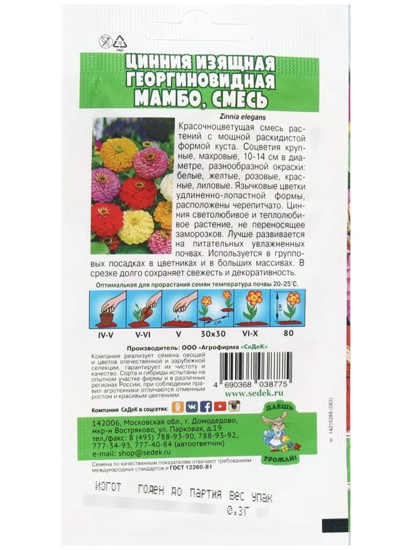 Семена Цветок Цинния 