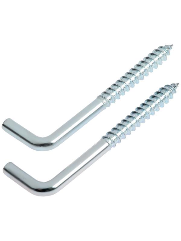 Шуруп-костыль ТУНДРА, белый цинк, 6x70 мм, 2 шт