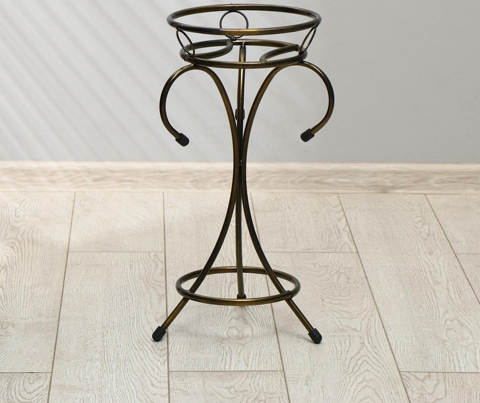 Подставка для цветов, напольная, на 1 горшок, d = 17 см, бронзовая, «Пикассо»