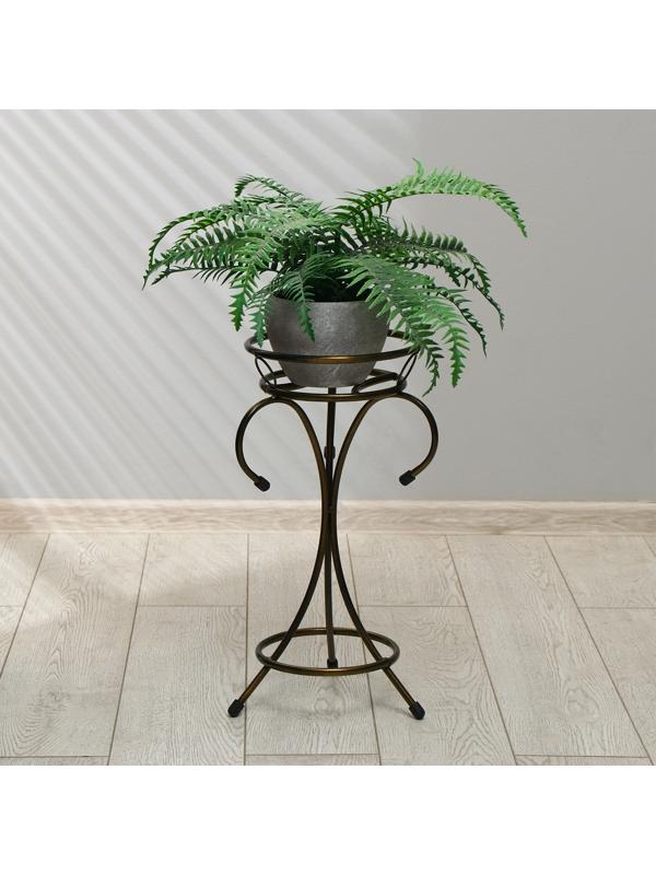 Подставка для цветов, напольная, на 1 горшок, d = 17 см, бронзовая, «Пикассо»