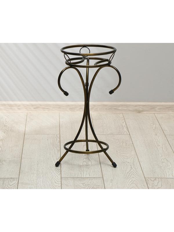 Подставка для цветов, напольная, на 1 горшок, d = 17 см, бронзовая, «Пикассо»