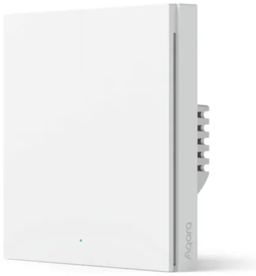 Выключатель Aqara Smart wall switch H1 WS-EUK03, Zigbee,1 клавиша, защита от перегрева