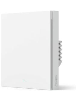 Выключатель Aqara Smart wall switch H1 WS-EUK03, Zigbee,1 клавиша, защита от перегрева