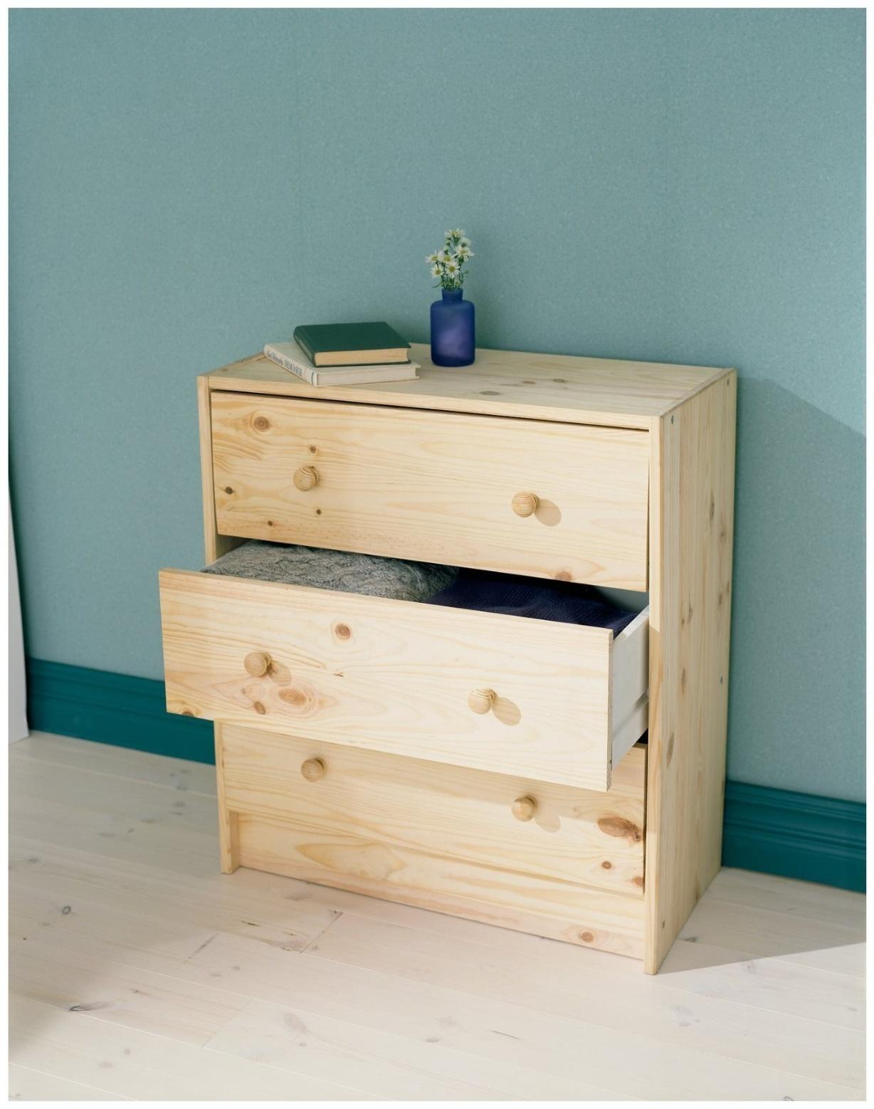 Комод RAST 3, 62х30х70, Массив сосны