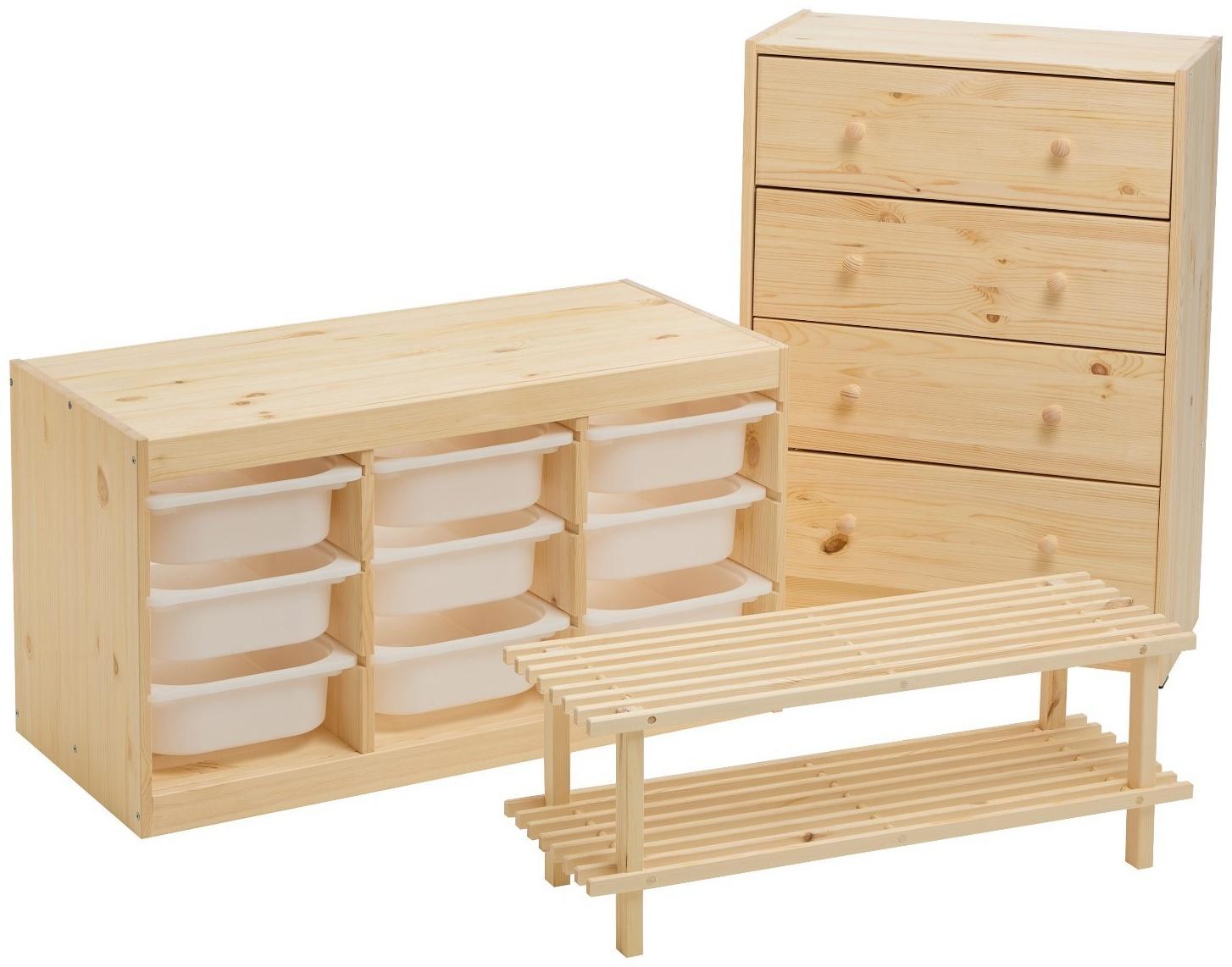 Комод RAST 3, 62х30х70, Массив сосны