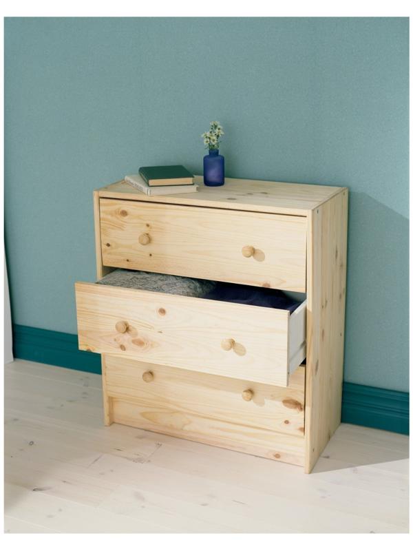 Комод RAST 3, 62х30х70, Массив сосны