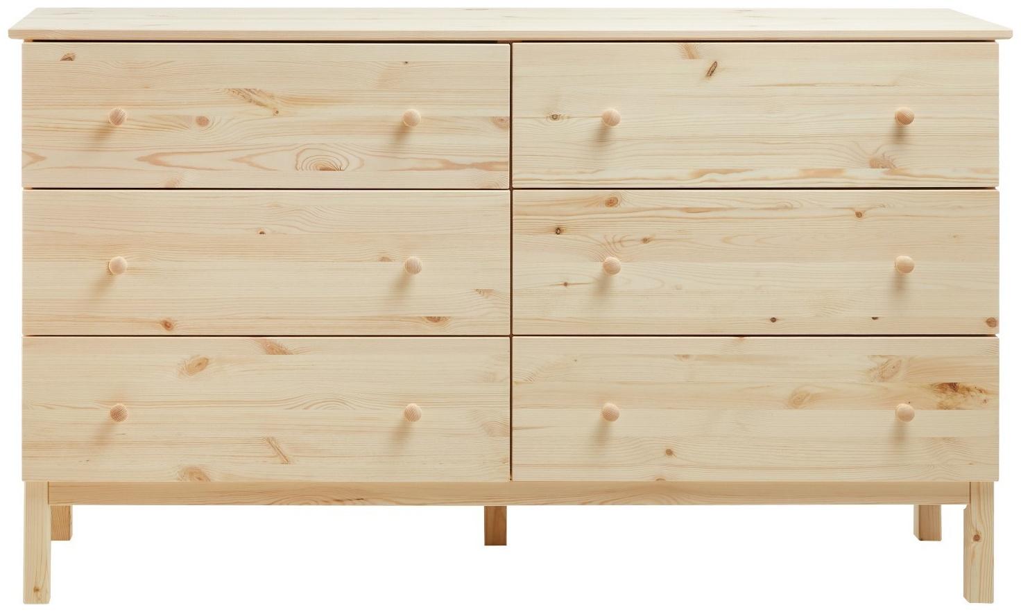 Комод TARVA 6, 151х92х40, Массив сосны