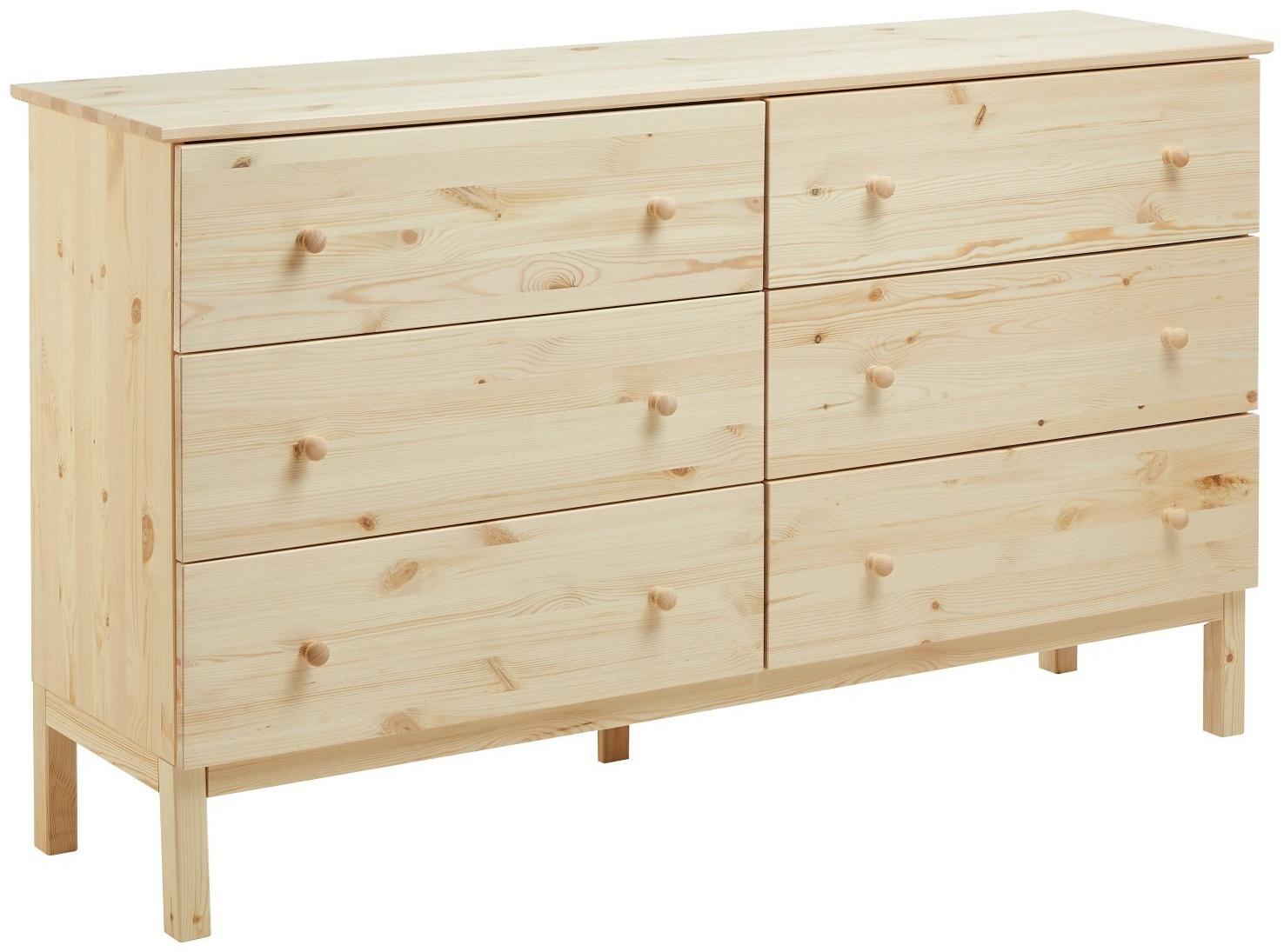 Комод TARVA 6, 151х92х40, Массив сосны
