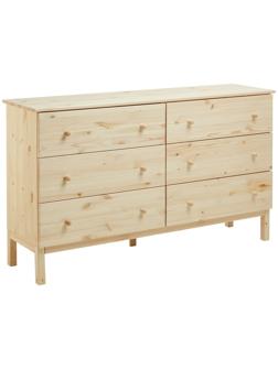 Комод TARVA 6, 151х92х40, Массив сосны