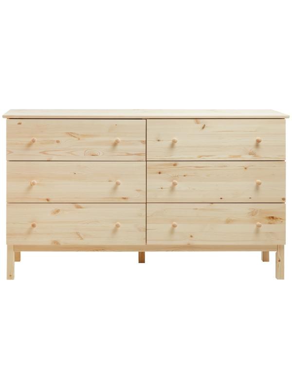 Комод TARVA 6, 151х92х40, Массив сосны